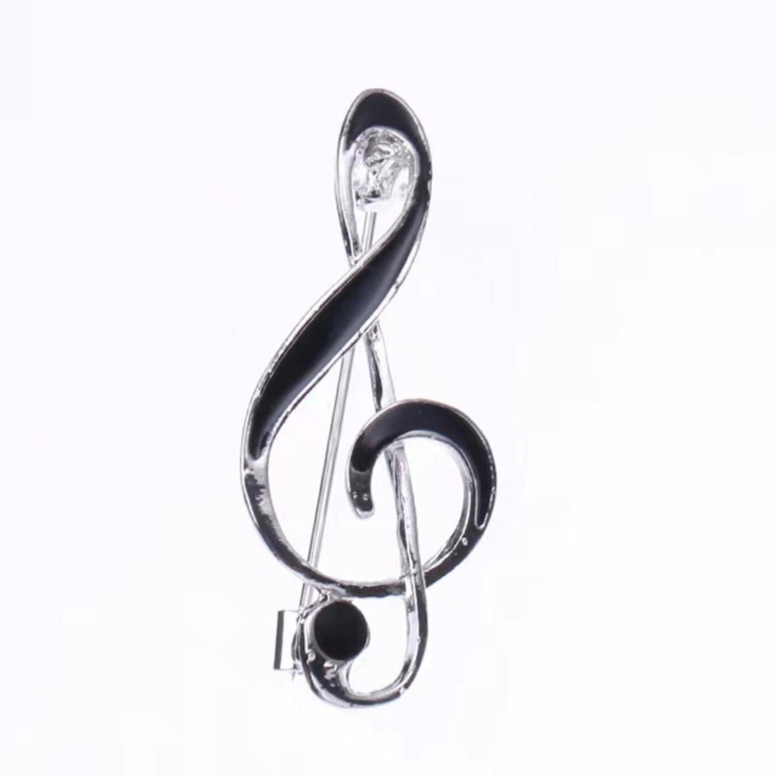 Simple Enamel Music Note Brooches For Women Unisex 2-color Musical Lover Party Casual Brooch Pin Gifts