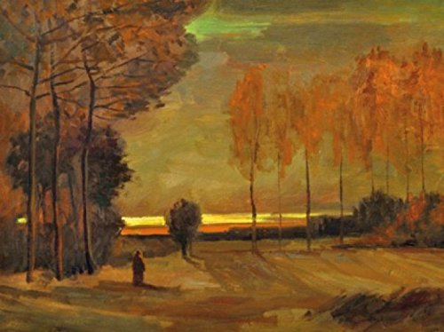 1art1 Vincent Van Gogh - Paisaje De Otoño Al Atardecer, 1885, 2...