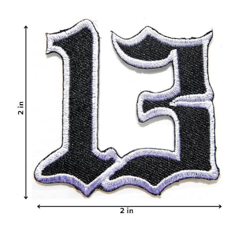 Graphic Dust Number 13 Embroidered Iron on Patch Biker Motorcycles Jacket T-Shirt