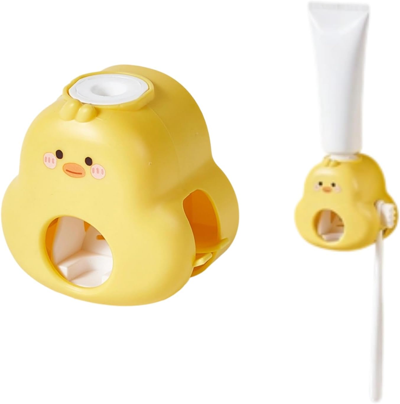 Auto Squeeze Toothpaste Funny Duck Toothbrush Holder, 1Pcs