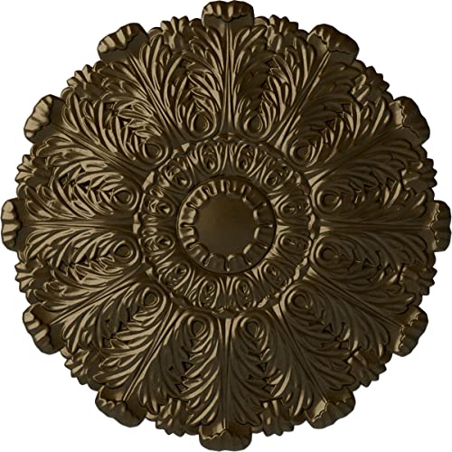 Image of 31 inchOD x 1 1 /2 inchP Durham Ceiling Medallion (Fits Canopies up to 4 1 /4 inch), Hand-Painted Brass