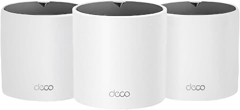 TP-Link Deco X15 Dual-Band AX1500 WiFi 6 Mesh Wi-Fi System, 3-Pack