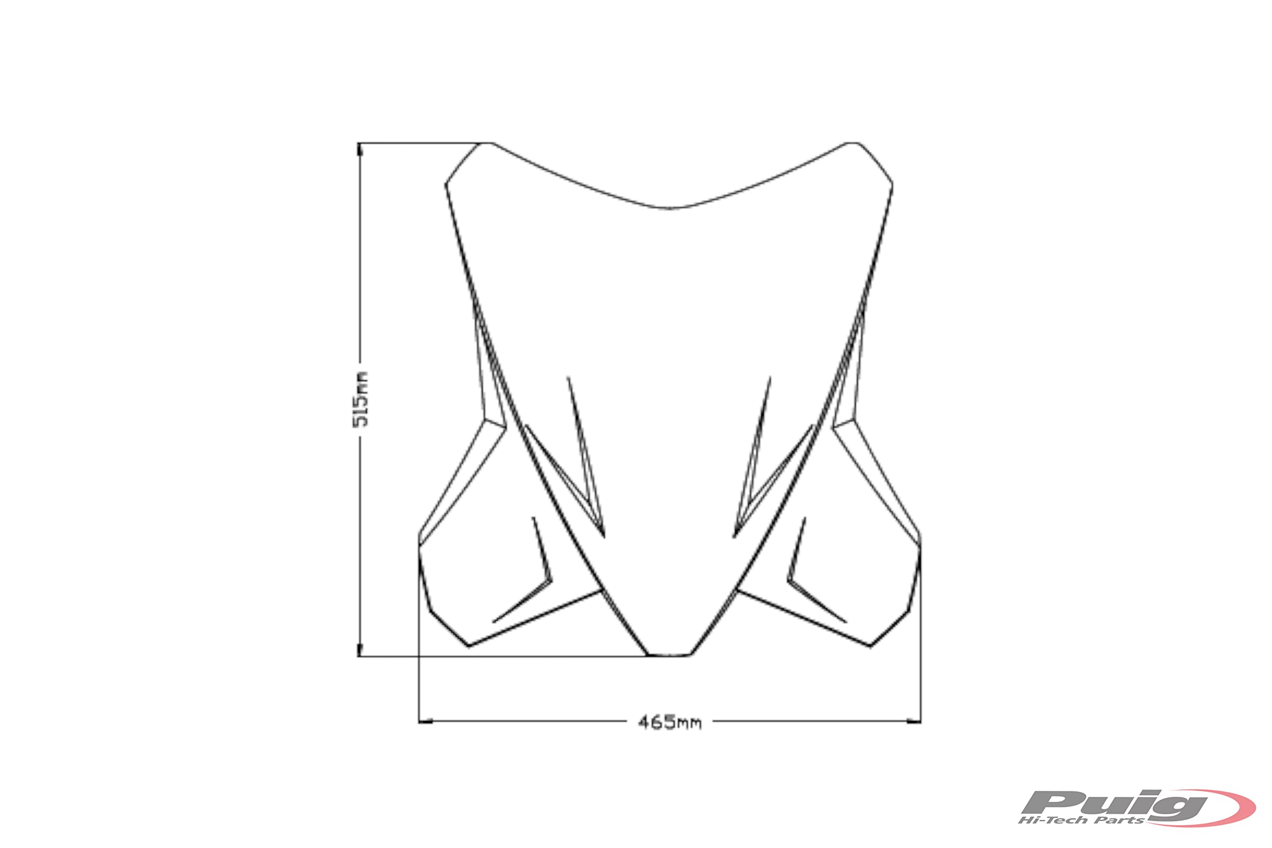 Puig 20816H Bulle Touring Plus Protection renforcée, Fumé