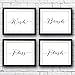 Bathroom Decor Art Prints (Set of 4) - Unframed - 8x10s | Bathroom Decor | Bathroom Decor Wall Art | Room Decor Aesthetic