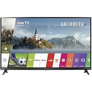 LG Electronics 43UJ6300 43-Inch 4K Ultra HD Smart LED TV (2017 Model)