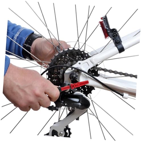 Set de 2 válvulas de aluminio para neumáticos sin cámara, color rojo, fácil instalación, para bicicletas miniatura 7