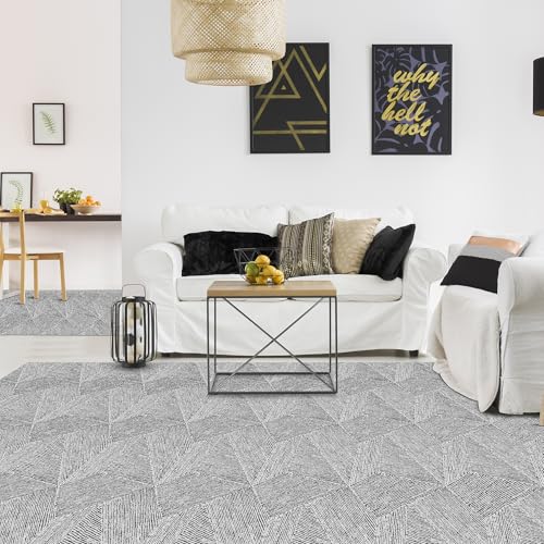 Azaeahom Carpet Tiles Peel and Stick, Squares Self Adhesive Carpet