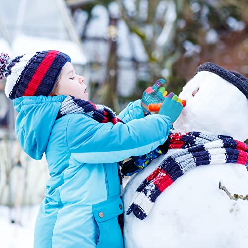 Whaline W3321 9 Pairs Kids Anti-Skid Magic Gloves Winter Knitted Gloves Full Finger Grip Anti-Slip Children Gloves thumb #5