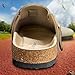 BULLIANT Clogs Slippers Sandals Nurse Work Shoes Men Women,Fleece-Lined Upper+Memory FOAD Cushioned Cork-Footbed(Camel-13 Women/11 Men)