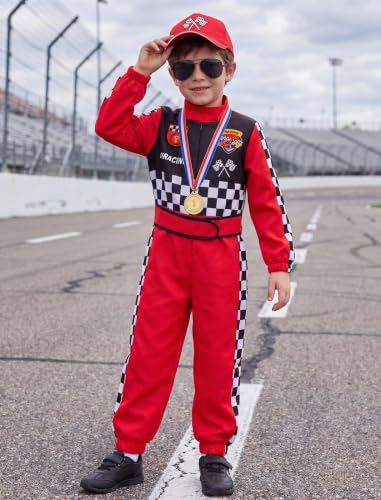 Disfraz Infantil de Piloto de Carreras Rojo 3-4T miniatura 6