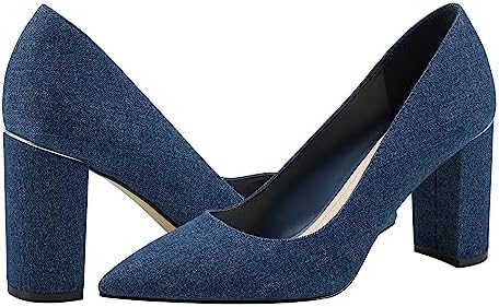 Marc Fisher Women's Viviene Pump, Denim Blue 400, 11 | Image 5