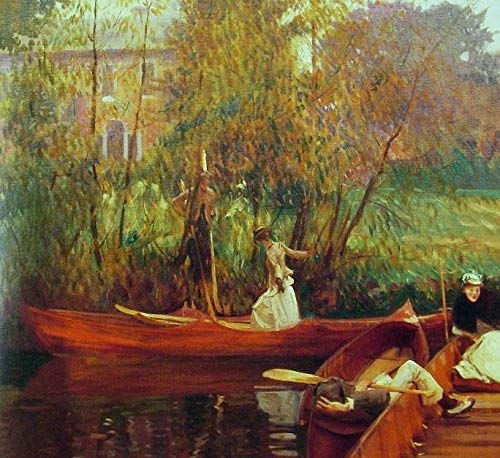 Peinture à l'huile Une fête en bateau pour transformer un mur blanc vide