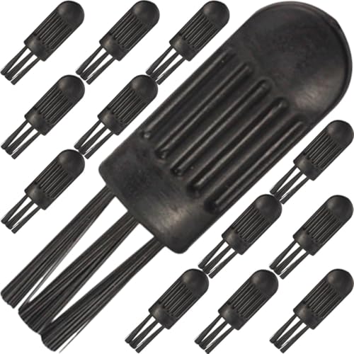VILLCASE 100pcs Electric Shaver Brush Nose Hair Trimmer Cleaner Brush Set Black for Men’s Razor Cleaning and Ear Wax Removal Tools
