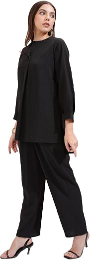 Vishudh Women's Co-ord Set | Trendy Matching Set for Casual & Chic Looks | Stylish Top & Bottom Co-ord for Women