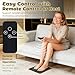 Foot Plate - Foot Massager Relaxes Muscles for All-Night Comfort, 8 Massage Modes, 19 Intensity Levels, Smart Auto Power-Off & Safety Features, USB Rechargeable, Remote Control (A Set)