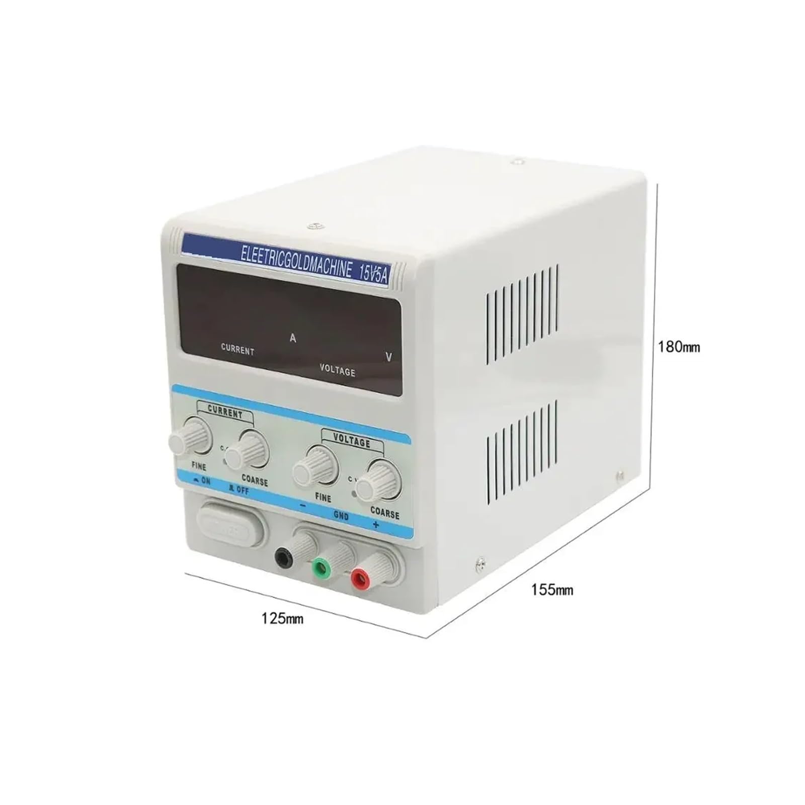 Máquina de galvanoplastia de joyería de 15V, herramientas de chapado en oro y cobre, equipo de joyería 5A Eficiencia