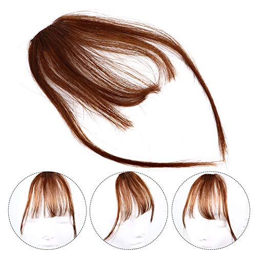 Lurrose Prendedor de franjas de cabelo Extensões de cabelo Franja Prendedor reto na franja peruca pa