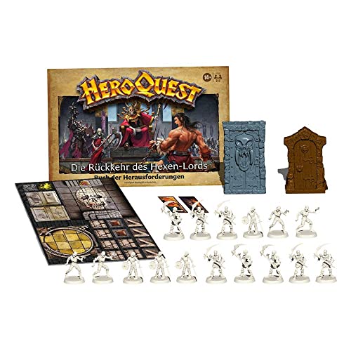 Hasbro Avalon Hill HeroQuest Die Rückkehr des Hexen-Lords Abenteuerpack, Dungeon Crawler Spiel ab 14 Jahren… – Ansicht 3