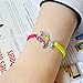 FUN JEWELS 1PC Fairy Tale Cute Unicorn Charm Color Change Mood Bracelet Gift For Girls