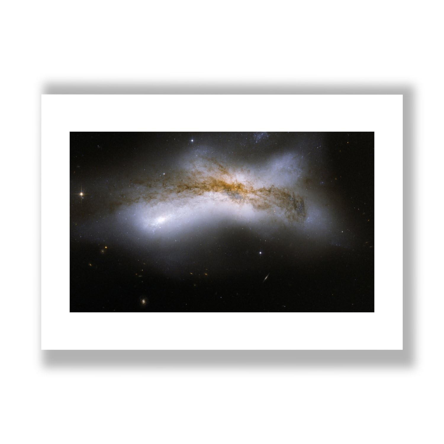 Impression d'art Hubble Télescope Interacting Galaxy NGC 520 XL - 7