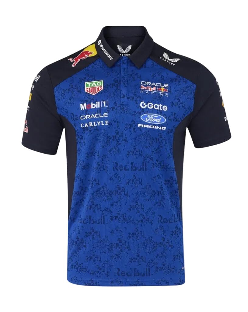 Camisa polo masculina Castore Red Bull Racing F1 Team 2026, P