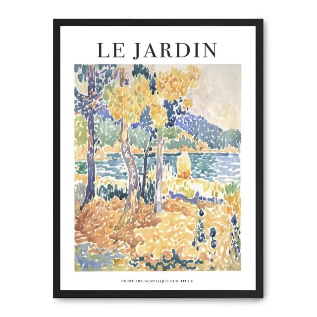 Cuadro le jardin ii solution mur vide décoration entrée chic