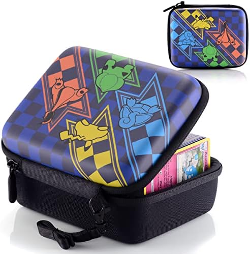 CampFENSE Card Carrying Case for PTCG Cards, Trading Card Storage Box, Holds 400+ TCG Cards - Gifts for Boys & Girls (First - Gen)