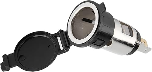 Enchufe para encendedor de cigarrillos, adaptador de encendedor de cigarrillos DC12-24V resistente al desgaste con cubierta impermeable para