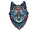 Rompecabezas de Madera | Rompecabezas de Animales de Madera de Lobo de Forma única | Puzzle Animales para Adultos (Lobo)