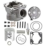 NICHE Cylinder Head Spark Plug Piston Gasket Kit for Yamaha YZ85 5PA-11631-00-D0 4ES-11351-00-00 4ES-11633-00-00