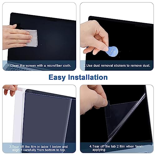 Image of Saco Glossy Screen Protector Compatible with MacBook Air 15.3-inch 2025 2024 2023 M4 A3241 M3 A3114 M2 A2941 with Liquid Retina Display & Touch ID, Macbook Air 15 inch Screen Protector