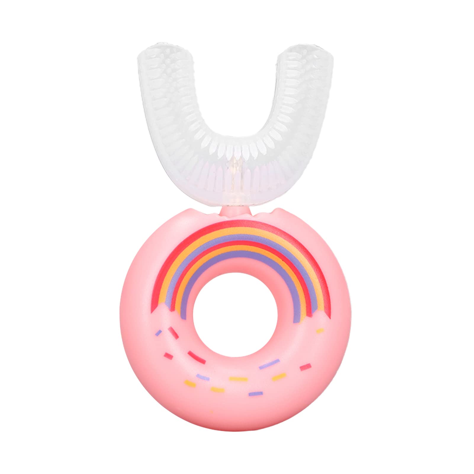 Silicone U Shaped Toothbrush Manual Training Tooth Brush 360° Oral Teeth Cleaning Toothbrush for 2-6 years old()