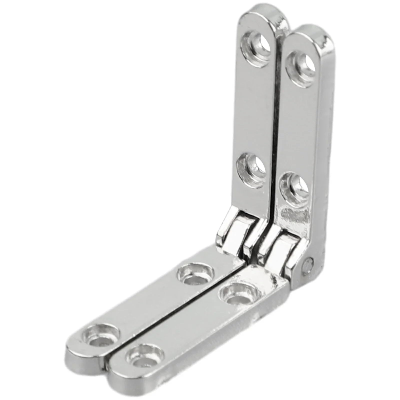 HKVTVCYPYA 10Pcs 30x30mm Furniture Spring Hinge Hardware Silver Support with Screws Wooden Box Accessories