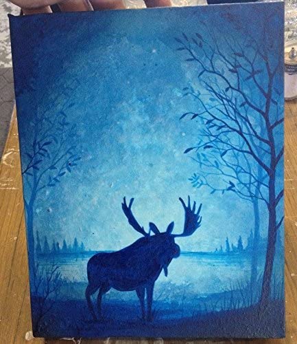 Sky Blue Glow In The Dark Paint - Premium Artist's Acrylic - 4 Fluid Ounces - Daytime Invisible #TOP6