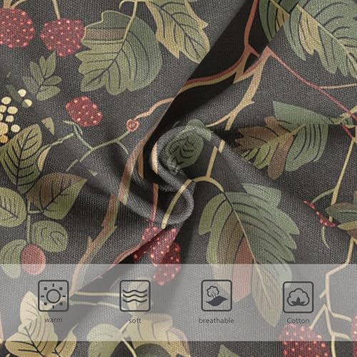 visesunny Boys Potty Training Underwear Plant Berry Motif Breathe Cotton Briefs Size 2T-8Y for Toddler4