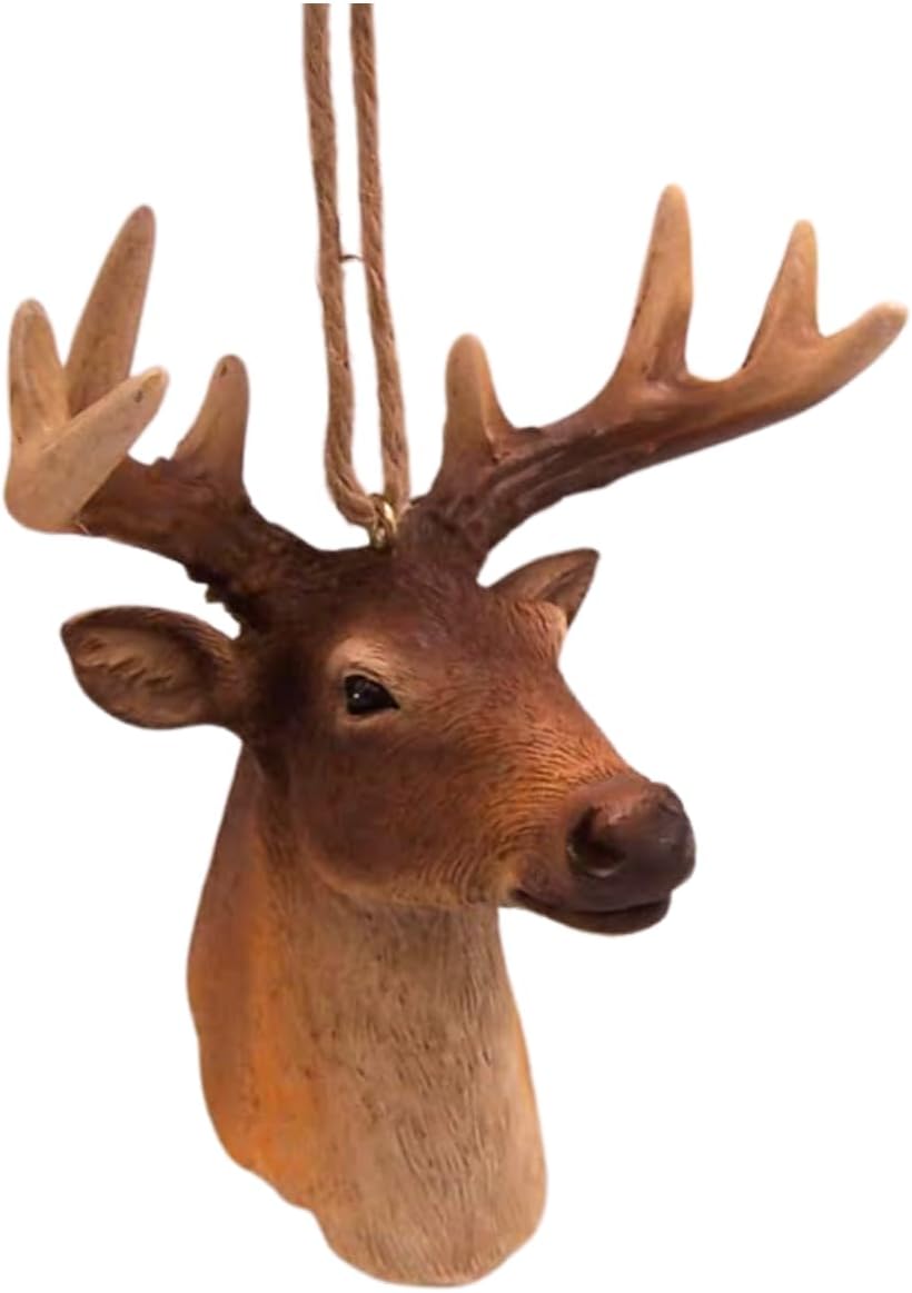 Deer Head Christmas Ornament, Great Gift for Hunters, 5 Inches - Image 3