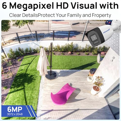 Image of PRAMA PT-NC160D3-WNM(D2) 6MP Smart Dual Light Fixed Bullet Network Camera with Built-in Mic & IP67 | Included PVC Stickers