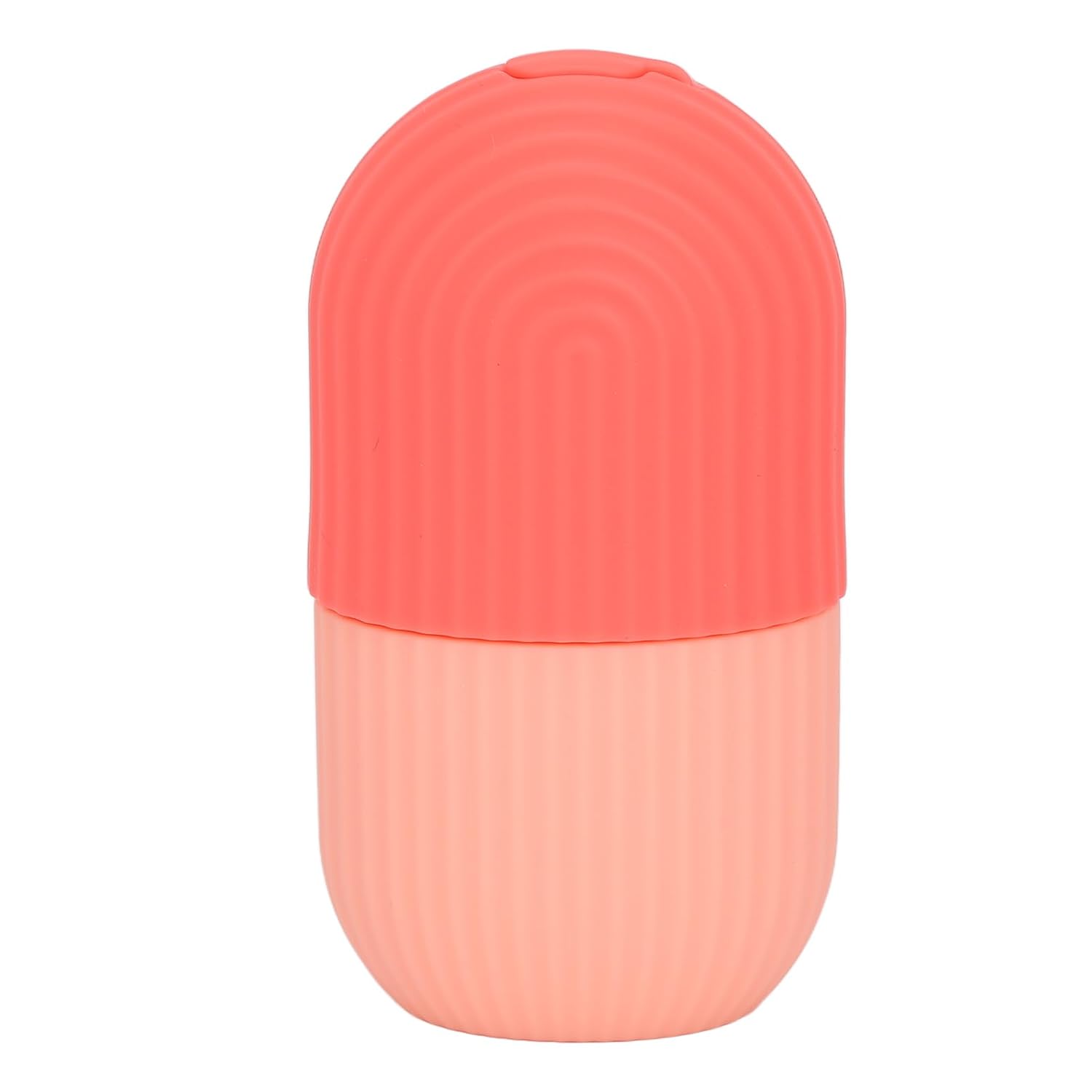 2pcs Ice Face Roller Reducing Puffiness Silicone Facial Eye Cold Roller Massage Tool for Home (Pink)