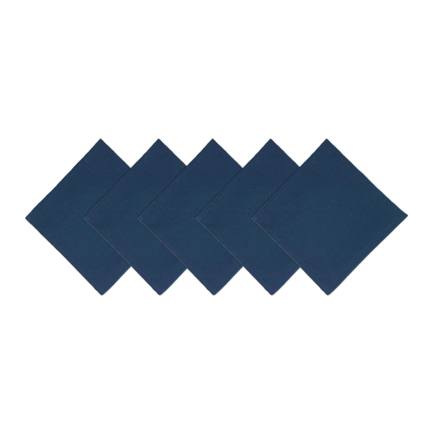 Arkwright - Servilletas de Tela de Restaurante (Paquete de 25) servilletas de poliéster Hilado con Bordes con Dobladillo, Ideales para cenas, Bodas, Fiestas, Banquetes, Cocina, 20 x 20 Pulgadas, Azul