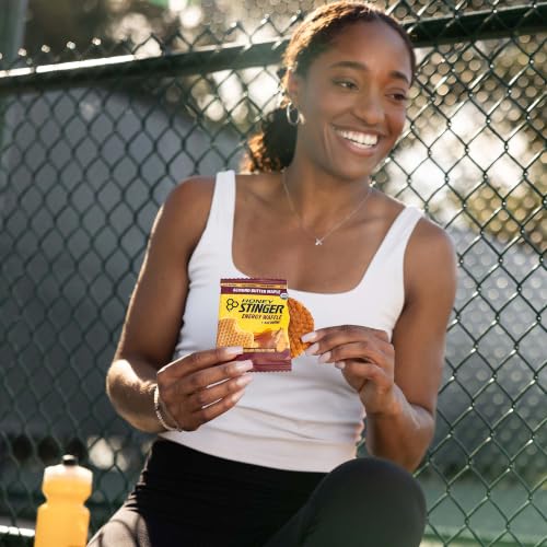 Image of Honey Stinger Organic Almond Butter Maple Waffle, Energy Stroopwafel for Exercise, Endurance and Performance, Sports Nutrition for Home & Gym, Pre and Post Workout, 16.96 Ounce (Pack of 16)
