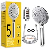 ✌【Cinco modelos de ducha】: Lluvia / rociado / masaje / burbuja / chorro, uested podrá cambiar los modos de ducha según su gusta, mientras se disfrutará de una experiencia SPA en cuarto de baño, y también podrá ayudarle aliviar la fatiga.