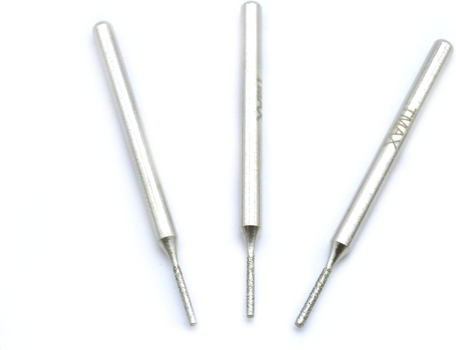 TMAX 30 pc 1 mm (1/32 Inch) Medium Grit 150 Diamond Coated Burrs Glass Drill Bit Set with 1/8 Inch Shank for Dremel Rotary Tools