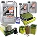 Produktbild QR-PARTS 69363071 Filter Set Inspektionspaket 7 Liter Liqui Moly Motoröl Top Tec 4200 5W-30 MANN-FILTER Innenraumfilter Kraftstofffilter Luftfilter Ölfilter