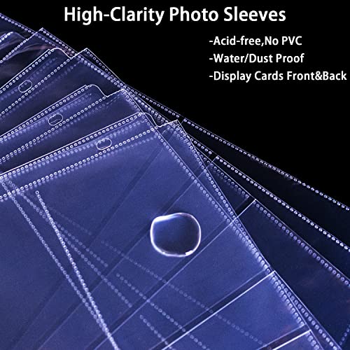 20 Pack 4X6" Photo Album Refill Pages 12X12 For 3 Ring Binder Album, Ultra-Clear Photo Sleeves Holding 240 Pictures, Double-Sided 6 Pockets Photo Pages , Photo Sheet Protector For Photos And Postcards #TOP4
