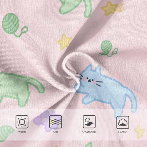 Girls' Underwear Cute Cat Flowers Floral Star Pink Toddle Brief Panties 23019973