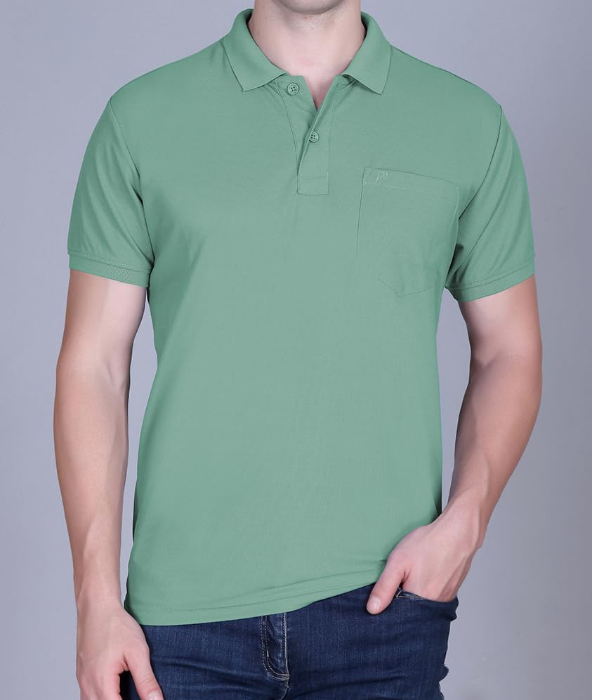 Image of FYLTR Men's Solid Polo | Regular Fit | Casual Polo Shirts for Men