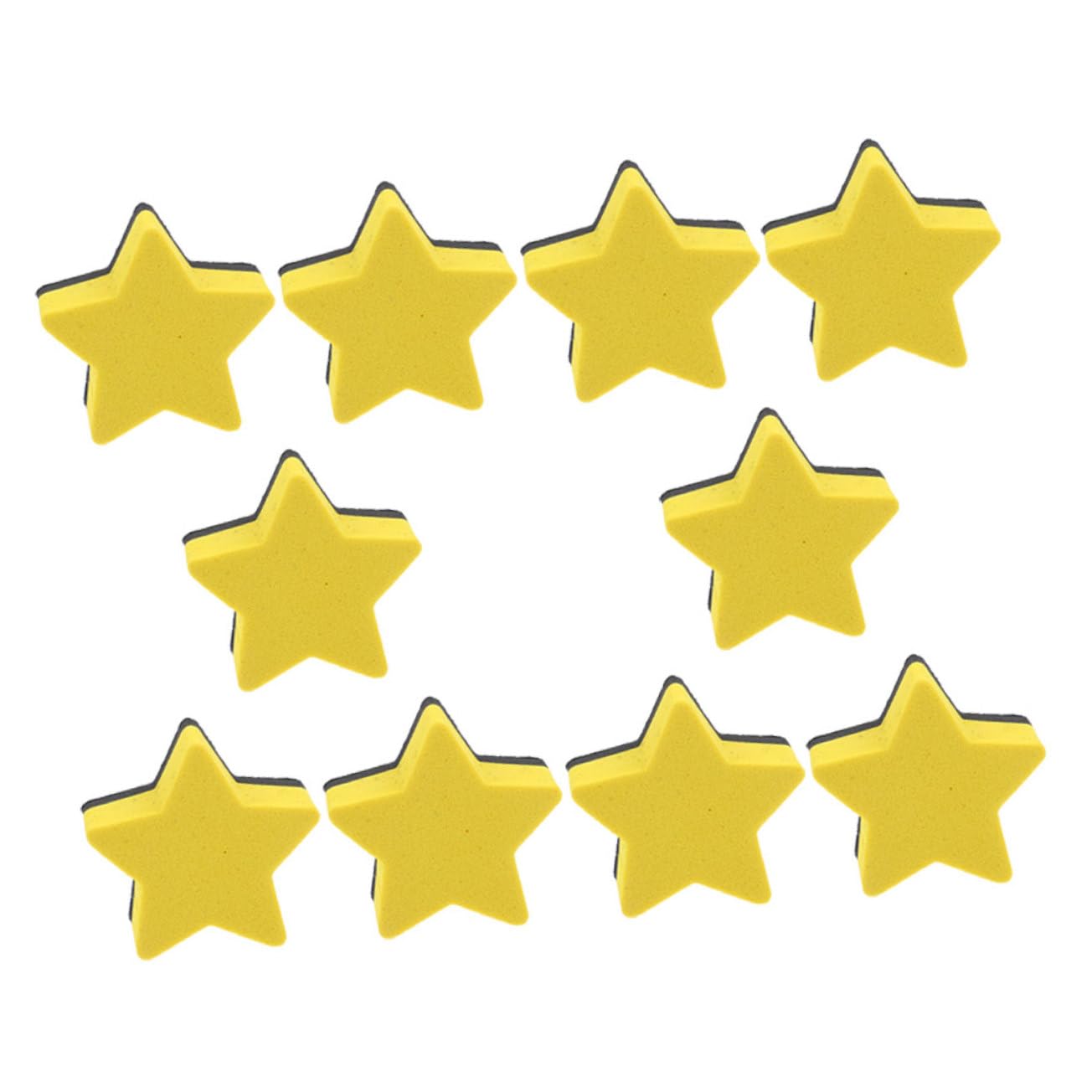 SHINEOFI 10 Sätze Pentagramm-radiergummi Radiergummi Für Klassenzimmertafeln Tafelschwamm Student Whiteboard Erasers Classroom Erasers for Whiteboard Tragbarer Trockenlöscher 10 Stück * 10