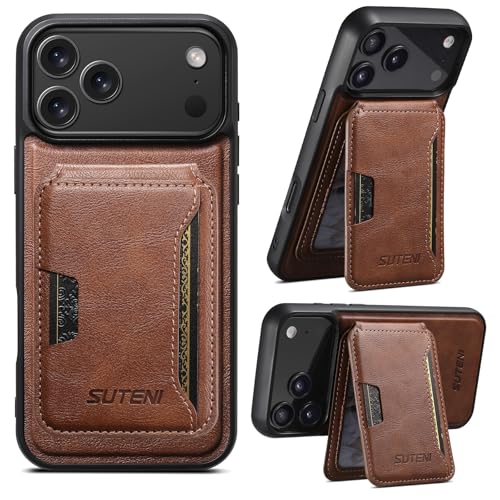 Protection magnétique iPhone 14 Plus antichoc étui cuir Mag-Safe support