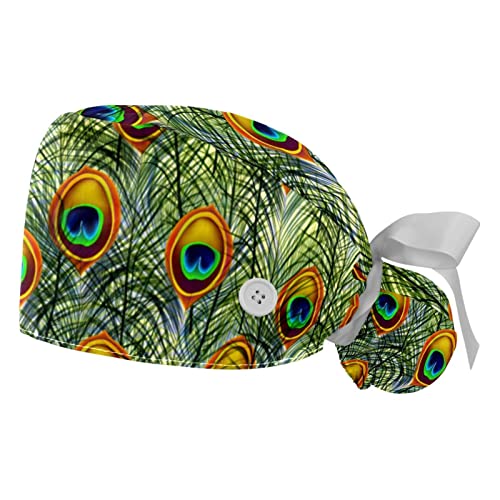 Chapeaux bouffants 2PCS JDEZ ajustables avec bandeau anti-transpiration