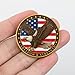 Patriotic Eagle & Armed Forces Challenge Coin - Premium Military Commemorative Medal with American Flag Design (Single Coin)